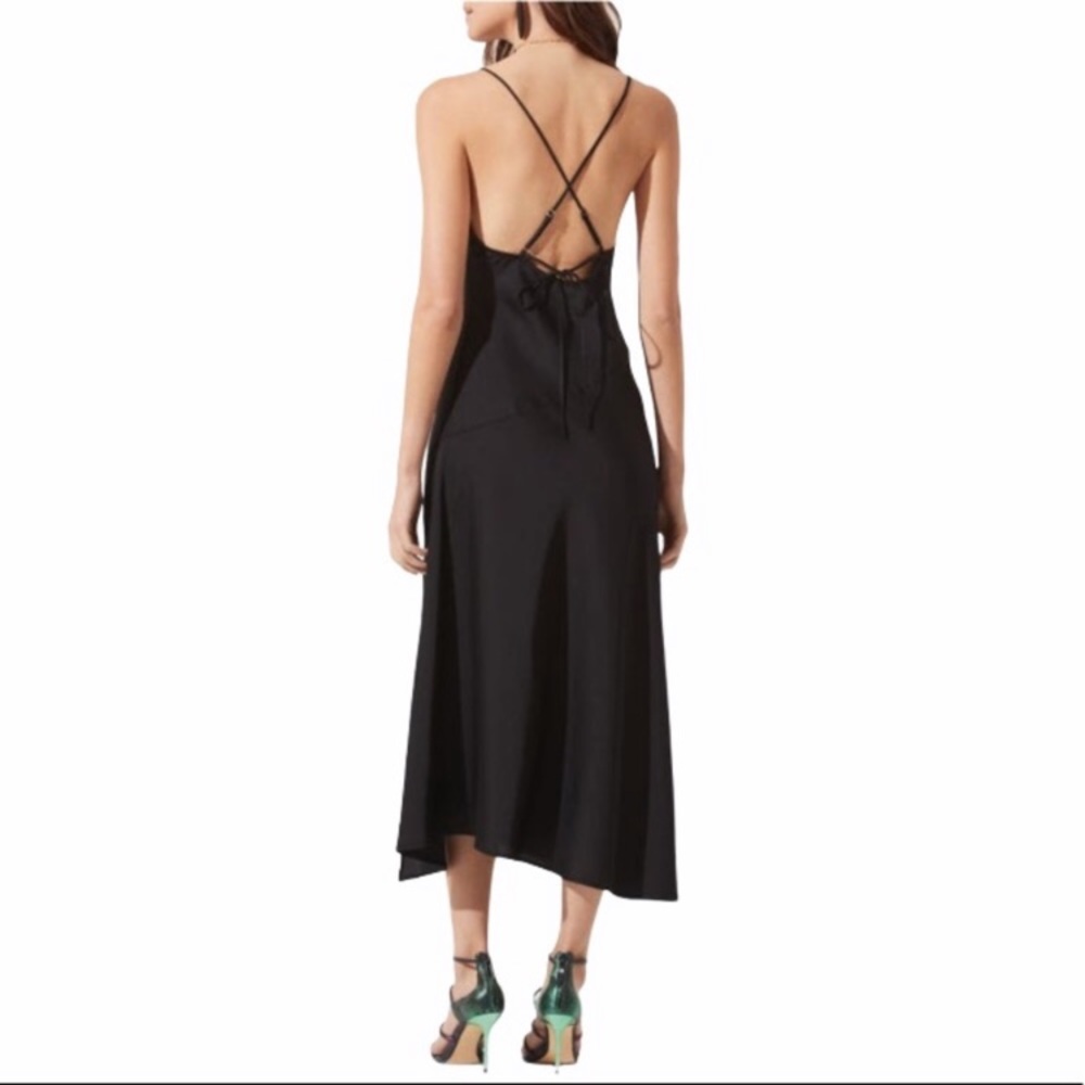 NWOT ASTR THE LABEL Cowl Slip Midi Dress S - Picture 3 of 11